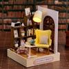 TuKIIE DIY Miniature Dollhouse Kit with Furniture, 1:24 Scale Creative Room Mini Wooden Doll House Plus Dust Proof for Kids Teens Adults(Leisurely Moment) view 2