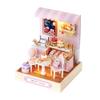TuKIIE DIY Miniature Dollhouse Kit with Furniture, 1:24 Scale Creative Room Mini Wooden Doll House Plus Dust Proof for Kids Teens Adults(Sweet Talk) view 1
