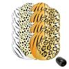 16PCS Jungle Animal Print Balloons Jungle Safari Print Latex Decorations Zoo Animal Safari Balloons with Matching Ribbon view 1
