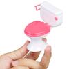 3pcs Miniature Toilet Cake Toppers Decor, Mini Toilet Toy Funny Toilet Gift, Doll Accessories Dollhouse Toilet for Girl Party Favours view 1