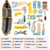 umu Wooden Kids Tool Set for Toddlers, Pretend Toy 25 Pieces Construction Tool Toy Set Backpack for 3, 4 and 5 Year Old Girls and Boys view 2