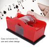 Card Shuffler, 12 Deck Manual Card Shuffler Poker Playing Card Casino Card Mixer Hand Cranked Shuffler Tool Cards Shuffling Machine for Poker Deck Playing Cards Card Table Board Games(red) view 3