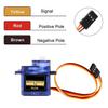 SIPYTOPF 4Pack SG90 Micro Servo Motor Mini Servo SG90 9g Servo Kit for RC Helicopter Airplane Car Boat Robot Arm/Hand/Walking/Servo Door Lock Control with Cable view 2