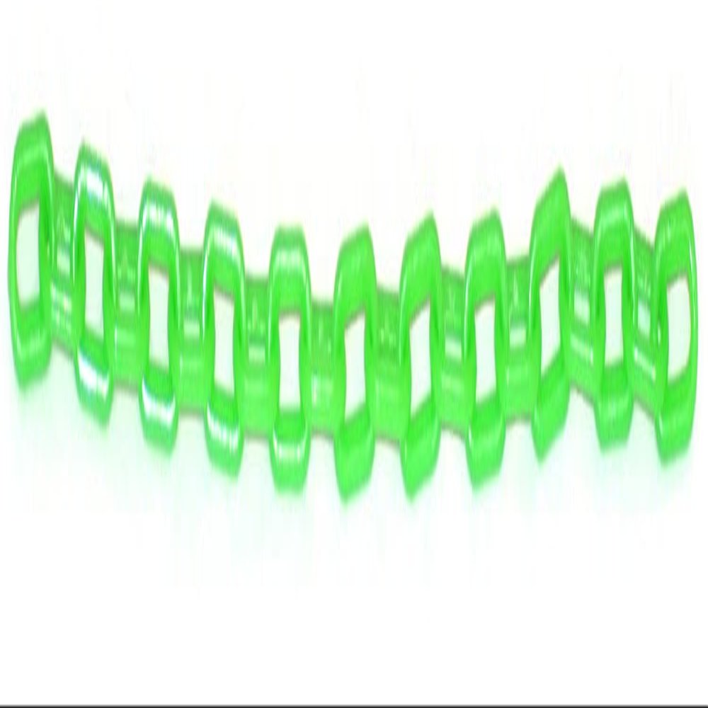 10' Lengths 3mm Plastic Chain Beautiful Colors Sugar Gliders Necklace Bird Toys (Glow in dark Green)