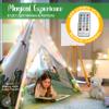 W&O Dinosaur Discovery Teepee with Roar Button, LED Lights & Plush Mat - The Most Stable Teepee - Never Collapses with Rowdy Playtime view 2