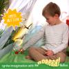 W&O Dinosaur Discovery Teepee with Roar Button, LED Lights & Plush Mat - The Most Stable Teepee - Never Collapses with Rowdy Playtime view 3