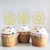 Dog Paw Print Cupcake Toppers - Puppy Dog Cake Toppers Set of 12pcs, Puppy Dog Birthday Party Decorations Supplies, Pet Theme Party Cake Decorations Supplies, Baby Shower Party Decorations view 4