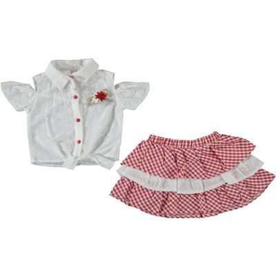 Doll Set White and Red
