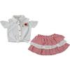 Doll Set White and Red view 1