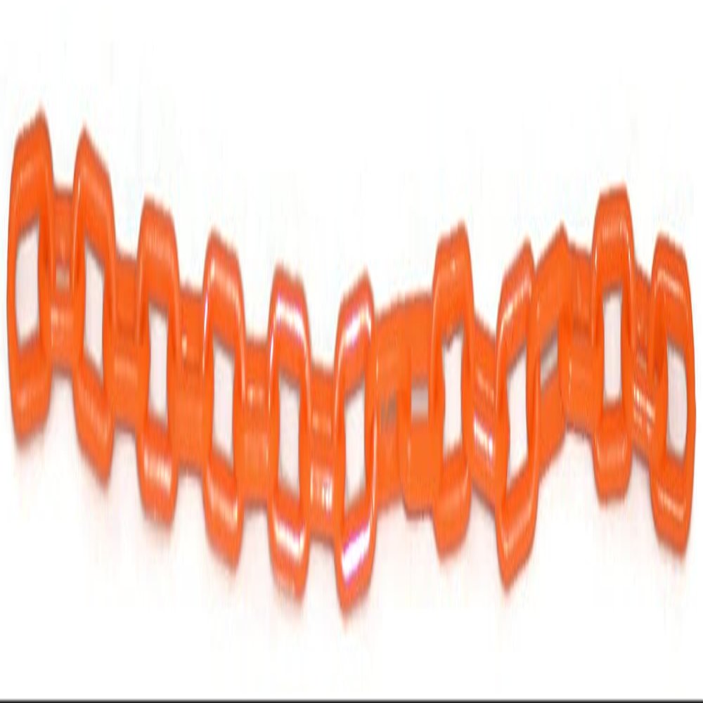 10' Lengths 3mm Plastic Chain Beautiful Colors Sugar Gliders Necklace Bird Toys (Orange)