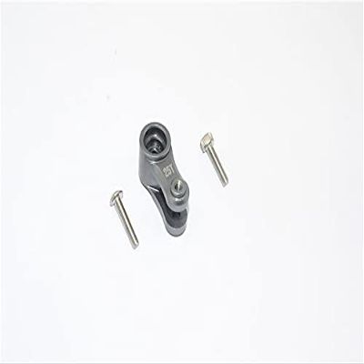 Aluminum 7075 25T Servo Horn For Traxxas 1:10 4WD MAXX 89076-4 / 4WD MAXX with WideMAXX 89086-4/1:8 4WD Maxx Slash 6S 102076-4 Upgrades - Gray Silver