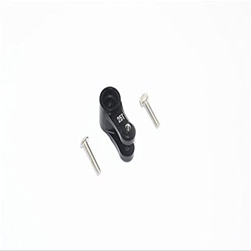 Aluminum 7075 25T Servo Horn For Traxxas 1:10 4WD MAXX 89076-4 / 4WD MAXX with WideMAXX 89086-4/1:8 4WD Maxx Slash 6S 102076-4 Upgrades - Black