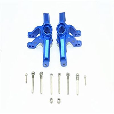 GPM For Losi 1/10 Baja Rey 4WD Desert Truck (LOS03008) Upgrade Parts Aluminum Front Knuckle Arms - 12Pc Set Blue