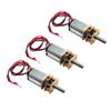 Acxico 3Pcs Mini Micro N20 Gear Motor DC 3V-6V Slow Speed Full Metal Gearbox DIY Robot Car view 1