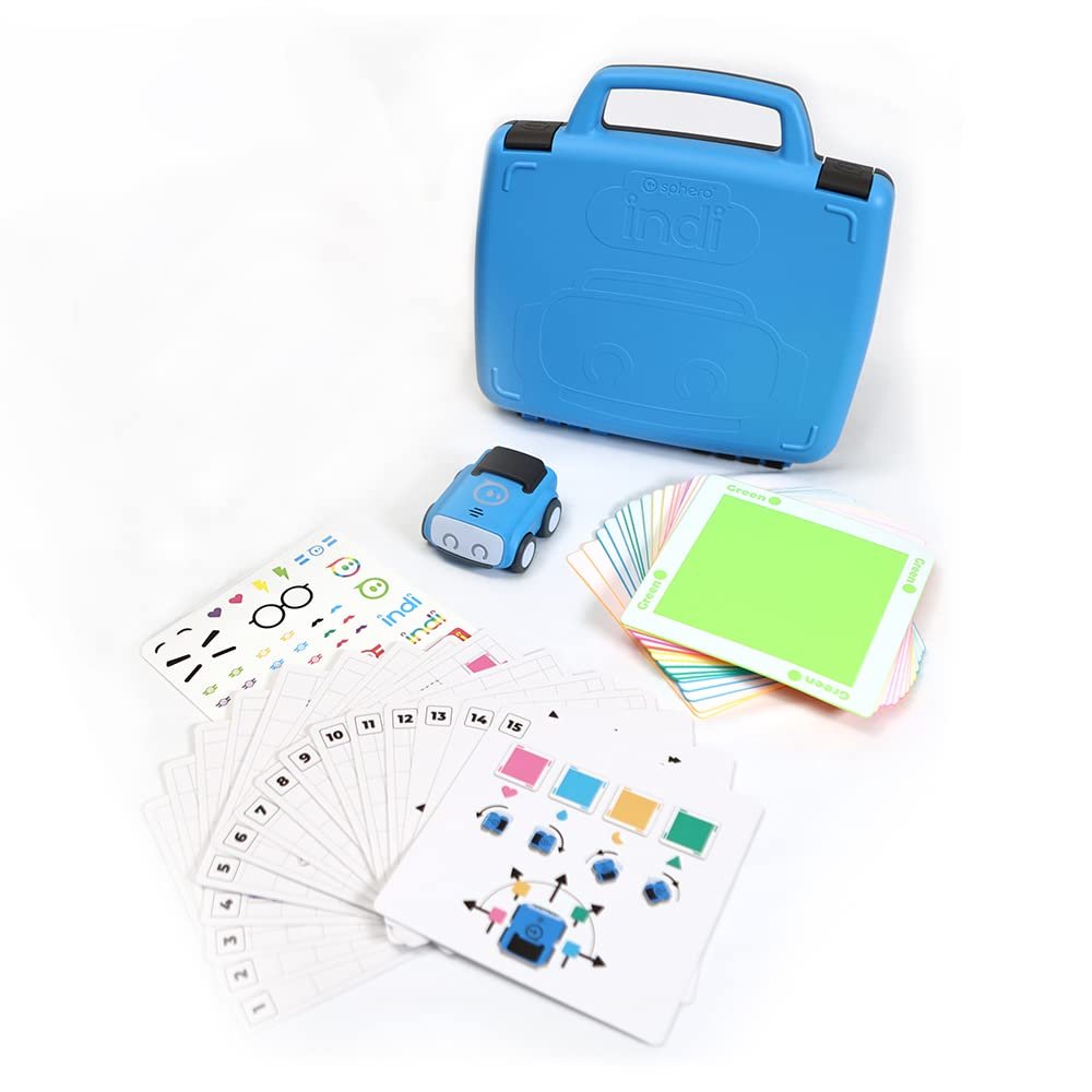 Sphero Indi Student Kit - Screenless Coding Robot for Kids 4+ - Introduce Coding, Computer Science, and AI Literacy Concepts - Solve Puzzles - Create Mazes - Educational STEM Toy
