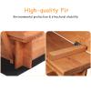 47x47in Kids Large Wooden Sandbox for Backyard, Outdoor Backyard Bench Outdoor Play Sand Box with Canopy Shade, 2 Foldable Bench Seats, Sand Protection, Bottom Liner view 3