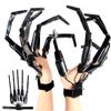 Articulated Fingers Extensions - Halloween Skeleton Hands-Realistic Halloween Party Decor Flexible 3D Printing Scarry Fake Fingers Haunted House Prop Halloween Cosplay Gear Fits All Finger Sizes view 1