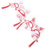 NUOBESTY 2Pcs Halloween Cosplay Fox Masks, Half Face Kitsune Mask Props for Party, Festival, Stage Performance, Red Pvc, 7.48X5.90X2.36In view 1