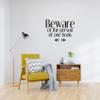 Beware Of The Person OF One Book - Quotes About Reading Vinyl Wall Art Sticker Wall Decal Books Reading Hobby Home Kids Library Area Living Room Boys Girls Kids Dcor Design Size (24x40 inch) view 3