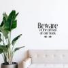 Beware Of The Person OF One Book - Quotes About Reading Vinyl Wall Art Sticker Wall Decal Books Reading Hobby Home Kids Library Area Living Room Boys Girls Kids Dcor Design Size (24x40 inch) view 4