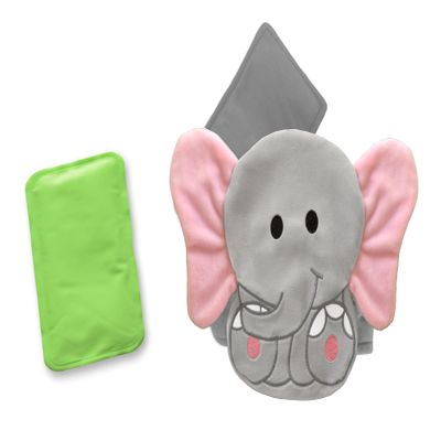 Baby Colic, Gas and Upset Stomach Relief, Baby Heated Tummy Wrap for Newborns - Belly Hugger - Infant Swaddling Belly Belt, Heating Pad with Soothing Warmth for Fussy Infants (Elephant)