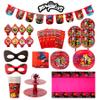 Miraculous Ladybug Party in a Box Kit - Celebration, Birthday Party, Toddlers 100 Plus Pieces - Cat Noir - Party Supplies - Officially Licensed (Complete Kit) view 1
