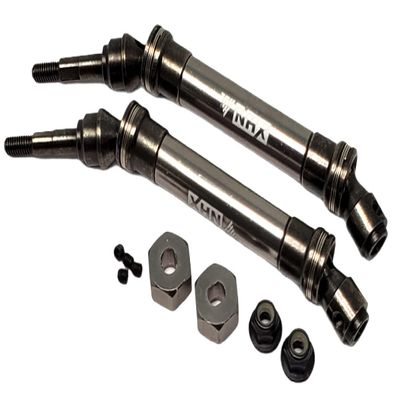 NHX Metal Front Axle CVD Set 2 Titanium Gray Slash 4x4