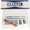 NHX RC Aluminum Rear Arms Brace Orange Slash 4x4 view 2