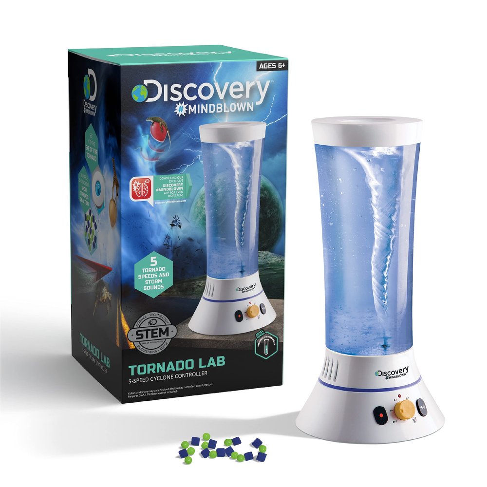 Discovery Tornado Lab, 5-Speed Cyclone Controller, Educational Learning Activity Kit, Fun and Exciting Toy, STEM Experiment Set for Boys, Girls, Kids Ages 6+