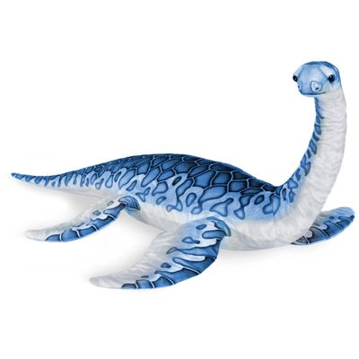 Real Planet 19" Dinosaur Plush Toy - Blue Plesiosaurus, Baby Stuffed Dino, (23.5" Long)