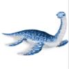 Real Planet 19" Dinosaur Plush Toy - Blue Plesiosaurus, Baby Stuffed Dino, (23.5" Long) view 1