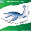 Real Planet 19" Dinosaur Plush Toy - Blue Plesiosaurus, Baby Stuffed Dino, (23.5" Long) view 2