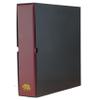 Ursae Minoris Estate Library Deluxe 4 Q-Ring Large Format Binder for Coins, Trading Cards, Stamps, Currency, Bank Notes, Documents, and Other Collectibles - Burgundy with Black Slipcase view 2