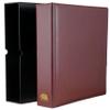 Ursae Minoris Estate Library Deluxe 4 Q-Ring Large Format Binder for Coins, Trading Cards, Stamps, Currency, Bank Notes, Documents, and Other Collectibles - Burgundy with Black Slipcase view 3