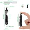 Newzoll 8Pcs Black RC Shock Absorbers Oil Aluminum Alloy Shock Spring Absorber Dampers Set Upgrade Parts for 1/10 RC Car HSP 94111 94188 view 2