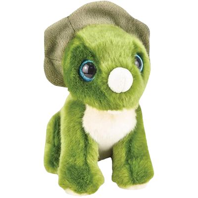7 Triceratops Dinosaur Stuffed Animal Plush Toy, Cute, Ultra Cuddly, Huggable Soft Dino Toy, Nursery Decor, Baby Shower Decorations, Birthday Gift for Boys and Girls (7" Triceratops)