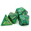 UDIXI Metal Dice Set D&D, 7-Die Dragon Scale Metal DND Dice Set Polyhedral for Role Playing Games and Other Tabletop Game (Green) view 4