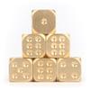 Square 15MM Copper 6-Sided Game Dice 10pcs Set Brass Dices Manual Polishing Solid Brass Entertainment Accessories Casino Dice view 1