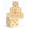 Square 15MM Copper 6-Sided Game Dice 10pcs Set Brass Dices Manual Polishing Solid Brass Entertainment Accessories Casino Dice view 4