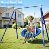 JYGOPLA Heavy Duty 500lbs Saucer Swing Set - Outdoor Metal Frame Playground Equipment for Backyard, Includes 45'' Tree Swing & Adjustable Steel Stand - Kids/Toddlers Age 3-12 view 2
