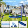 JYGOPLA Heavy Duty 500lbs Saucer Swing Set - Outdoor Metal Frame Playground Equipment for Backyard, Includes 45'' Tree Swing & Adjustable Steel Stand - Kids/Toddlers Age 3-12 view 4