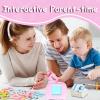 Toddler Talking Flash Cards for 1 2 3 4 5 Year Old Boys and Girls - Language Sensory Learning Device with 224 Sight Words - Montessori,Pocket Speech Therapy,Autism Toys,Christmas Birthday Gift - Pink view 2