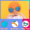 Flutesan 2 Pcs Giant Sunglasses Jumbo Clown Glasses Funny for Adults Photo Props for Halloween Party(Orange,Green) view 4