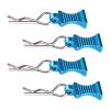 AIMROCK RC Body Clips R Pins 30-Degree Angle RC Clips with Pull Tabs for 1/10 1/12 Traxxas Arrma Axial Losi HPI RC Car Crawler Truck Buggy (Blue) view 1