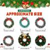 18 Pieces Dollhouse Miniature Christmas Wreath - Holiday Festival Decorations, Hanging Farmhouse Xmas Tree Decor, Mini Wreaths for Dollhouse Accessories view 2