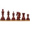 4.3" Napoleon Luxury Staunton Chess Pieces Only Set - Triple Weight Bud Rosewood view 3
