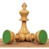 4.3" Napoleon Luxury Staunton Chess Pieces Only Set - Triple Weight Bud Rosewood view 4