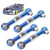 VGEBY Steering Linkage Rod, 4Pcs RC Car Metal Linkage Arm Aluminum Alloy RC Upgrade Parts Fit for 94122 1/10 Car(Blue) Car Model Accessory view 4