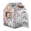 Bankers Box at Play Unicorn House Cardboard Playhouse for Children Craft Colouring - 100% Recyclable - FSC Certified - White view 1