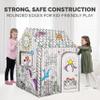 Bankers Box at Play Unicorn House Cardboard Playhouse for Children Craft Colouring - 100% Recyclable - FSC Certified - White view 2